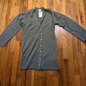 Club Monaco NWT XXS Lofty Cashmere Cardigan Oak/Chêne color